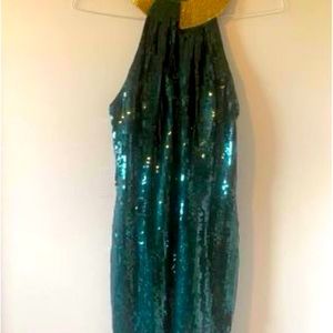 Vintage silk and sequined dress